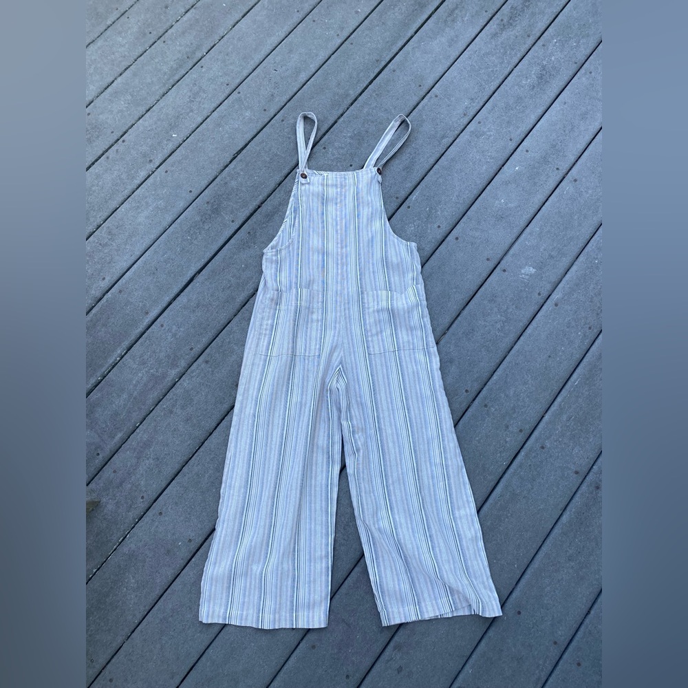 Striped Overalls - Women’s XS